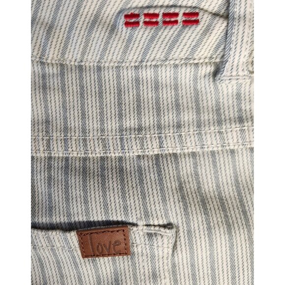 Peace Love World Size 22W Railroad Stripe Boot Cut Pants in Kale - Picture 4 of 7